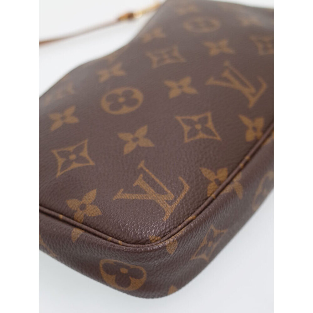 Louis Vuitton Monogram Leather Brown Pochette Accessoires Bag Shoulder Strap - Picture 7 of 9